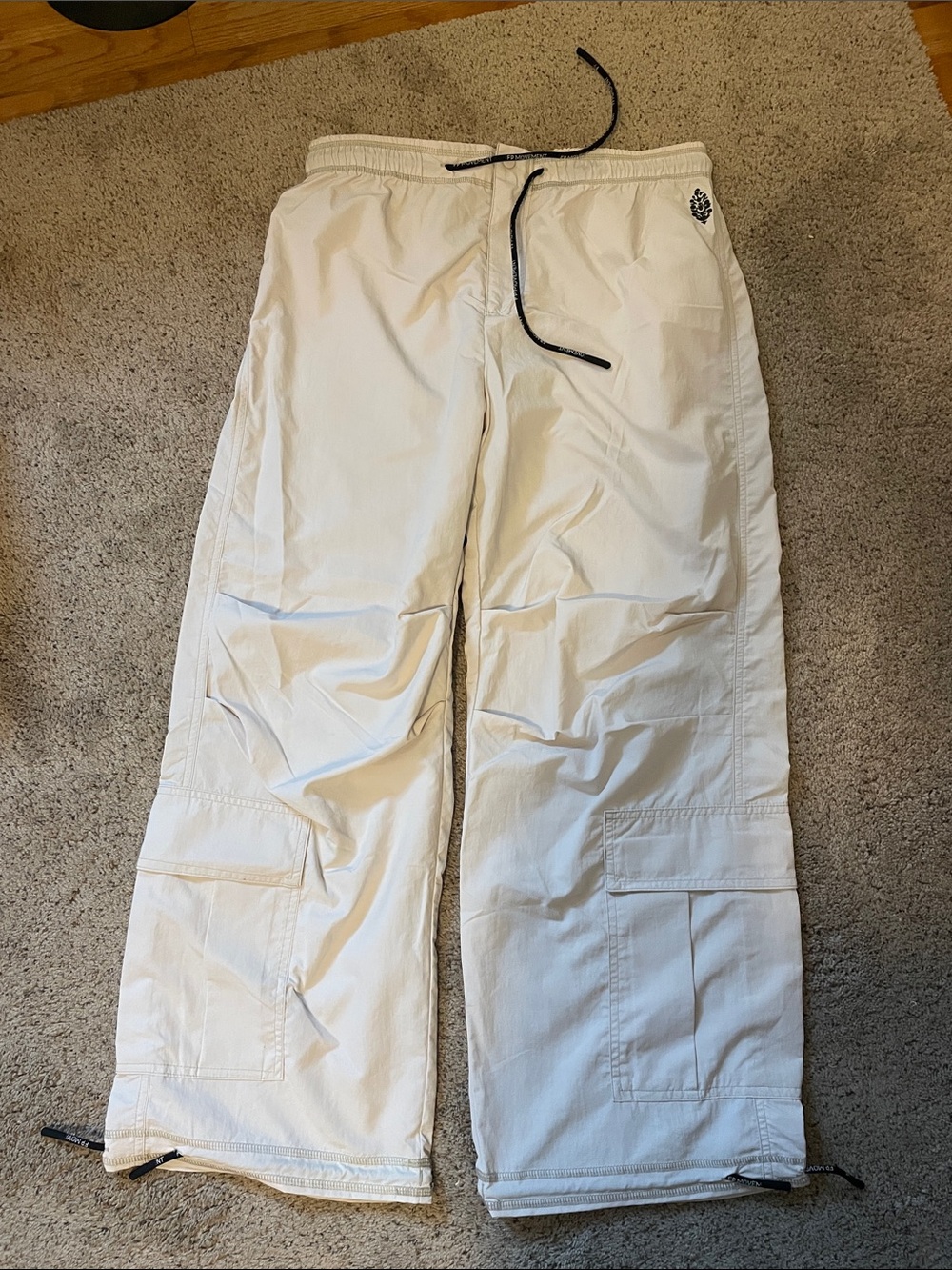 Free People Movement Nylon Cargo Pants with Drawstring Waist